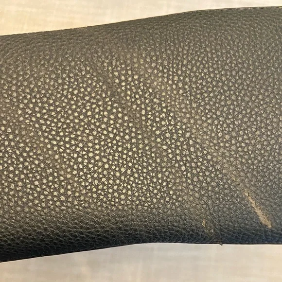 Adrienne Vittadini Black and Tan Pebble Tote Bag - Picture 5 of 5